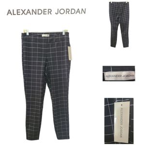 ALEXANDER JORDAN BLACK/WHITE SKINNY FIT DESIGNER DRESS PANTS NWT SIZE M